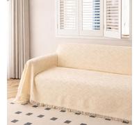 Copridivano antiscivolo in cotone per divani a 3 posti e ad angolo, adatto ai cani, morbido e traspirante, copertura per mobili (230 x 250 cm)