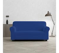 Copridivano Bielastico PIU BELLO a 2 Posti, Estensibile 130-170 cm - Copripoltrona Elasticizzato con Braccioli Sagomati, Lavabile - BLU ELETTRICO