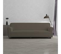 Copridivano Bielastico PIU BELLO a 4 Posti, Estensibile 220-270 cm - Copripoltrona Elasticizzato con Braccioli Sagomati, Lavabile - TORTORA