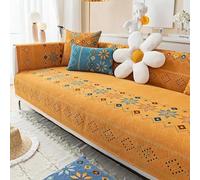 Copridivano Bohemian, Copridivano Universale Quattro Stagioni, Copritutto Per Divano Arredamento Per La Casa,coperchio Di Divano Retrò Non Slip(Orange)
