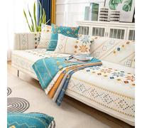 Copridivano Bohemian, Copridivano Universale Quattro Stagioni, Copritutto Per Divano Arredamento Per La Casa,coperchio Di Divano Retrò Non Slip(Beige)
