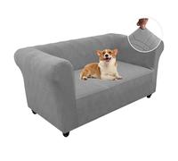 Copridivano Chesterfield Elasticizzato 1 2 3 Posti, Fodere Copridivano con Braccioli per Il Soggiorno, 1 Pezzo Copridivani Universale, Copri Divani Antiscivolo per Animali (Grigio Chiaro,2 Posti)