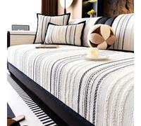Copridivano ciniglia- Copricuscini per divani Antiscivolo- Copridivano Universale Quattro Stagioni, Teli Copri Divano con Braccioli 1 2 3 4 posti divanos(Grey,70 * 150cm)