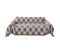 Copridivano classico in ciniglia per divani grandi 2 5 posti Pet Friendly elegante design scozzese misura universale protegge da cani e gatti coperta accogliente.