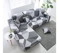 Copridivano componibile a forma di L Copridivano Super Stretch 1 pz.Divano Fodere per 3 Posti Chaise Sezionale Slipcover per Animali Domestici Bambini