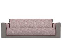 Copridivano con Copri Braccioli Seduta 230 cm in Poliestere e Cotone Bordeaux