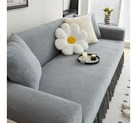 Copridivano con gonna Copridivano elasticizzato per divani 1/2/3/4/5 posti Copridivano in spandex stampato Copridivano super morbido Copridivano antiscivolo per gatti(Size:5 Seater(305-365cm),Color:D)