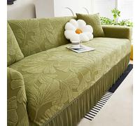 Copridivano con gonna increspata, protezione morbida e delicata per poltrona, design antiscivolo per uno stile accogliente della casa, facile da installare, perfetto per l'arredamento del soggiorno