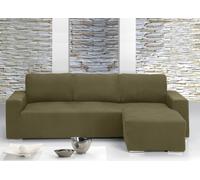 Copridivano Con Penisola Chaise Longue Tinta Unita Biscotto Mod Capri