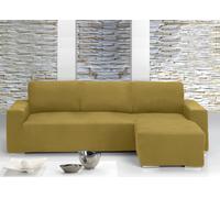 Copridivano Con Penisola Chaise Longue Tinta Unita Oro Mod Capri