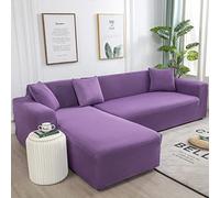 Copridivano con Penisola Elasticizzato A Sinistra Destra, Copridivano AntiGraffio Gatto Chaise Longue Sofa Cover A Forma di L,U,L 190~230cm