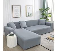 Copridivano con Penisola Elasticizzato A Sinistra Destra, Copridivano AntiGraffio Gatto Chaise Longue Sofa Cover A Forma di L,O,XL235~300cm