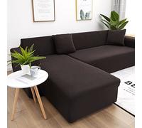 Copridivano con Penisola Elasticizzato A Sinistra Destra, Copridivano AntiGraffio Gatto Chaise Longue Sofa Cover A Forma di L,W,L 190~230cm