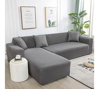 Copridivano con Penisola Elasticizzato A Sinistra Destra, Copridivano AntiGraffio Gatto Chaise Longue Sofa Cover A Forma di L,L,L 190~230cm