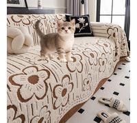 Copridivano con Penisola Elasticizzato Sinistra o Destra Copri Divano Angolare a L UniversaleAntigraffio Gatto 1 2 3 4 Posti Tutte le Stagioni Adatta per divano Letto Poltrona(brown,180*300cm)