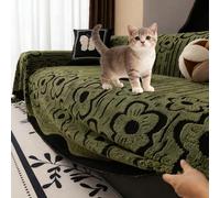 Copridivano con Penisola Elasticizzato Sinistra o Destra Copri Divano Angolare a L UniversaleAntigraffio Gatto 1 2 3 4 Posti Tutte le Stagioni Adatta per divano Letto Poltrona(dark green,180*260cm)