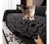 Copridivano con Penisola Elasticizzato Sinistra o Destra Copri Divano Angolare a L UniversaleAntigraffio Gatto 1 2 3 4 Posti Tutte le Stagioni Adatta per divano Letto Poltrona(dark grey,180*260cm)