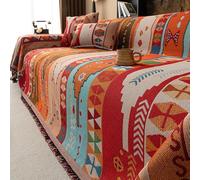 Copridivano Coperta Per Divani A Due Posti Con 2/3 Cuscini, Antiscivolo Lavabile Animali Domestici Protezione Mobili Nappe, Decorazioni La Casa In Fattoria #4 180 * 340cm