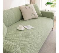 Copridivano Copridivani in peluche altamente elastici Copridivano minimalista Lavabile Copridivano antiscivolo Protezione per mobili Protezione antig(Size:2 Seater (145-185cm),Color:Verde menta)