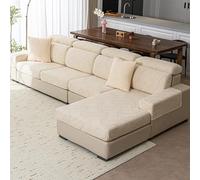 Copridivano Copridivano componibile Universale, copridivano Elastico Rimovibile a Forma di L per 1 2 3 4 5 posti, Protezione per mobili Spessa Stile-a