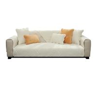 Copridivano, Copridivano, Copridivano Copridivano 4/3/2/1 posti con braccioli Copridivano in Velluto per Divano a L/angolare Cani e Gatti Animali Domestici (90x120cm, Beige)