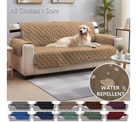 Copridivano Copridivano impermeabili 1/2/3/4 posti Copridivano antiscivolo per bambini Animali domestici Protezione per divano lavabile con cinturino elastico Beige
