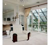 COPRIDIVANO/COPRIPOLTRONA Imbottito Trapuntato MOD. WILLY col. Grigio Perla