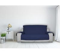 Copridivano Copripoltrona Trapuntato Antimacchia In Tinta Unita Willy Blu