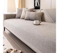 Copridivano Cotone Lino Copriseduta Divano Elasticizzato per Divano 1/2/3/4 Posti Cani Gatti Moderno Salvadivano per Mobili E Divani A L E A U(Grau,30 * 50cm Pillowcase)