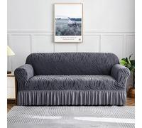 Copridivano da 1/2/3/4 Posti, Copridivano Elasticizzato Spesso Copridivano Antipolvere all-Inclusive Coprisedie per Soggiorno Copridivano Lavabile con Gonna(Size:4 Seater(235-300cm),Color:A)