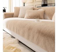 Copridivano Di Peluche A Forma Di L 1 2 3 4 Posti, Copridivano Fuzzy Copridivano Invernale, Protezione Universale Antiscivolo Del Divano, Copridivano Lavabile In Pelliccia Sintetica Super Morbida