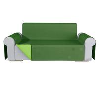 emmevi Copridivano Double Face Moderno Salvadivano Lavabile Fodera Proteggi Divano 3 Posti Verde
