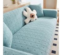 Copridivano Elasticizzato 1 2 3 4 5 Posti, Copridivani Fantasia Copertura Divano velluto jacquard ispessito Universale Fodera per Divano Estensibile Copri Divano Antiscivolo ( Color : Blue , Size : 4