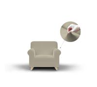 Copridivano Elasticizzato 1 Posto in Poliestere Dahlia Tortora