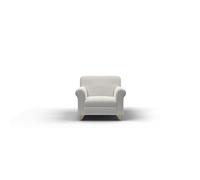 Copridivano Elasticizzato 1 Posto in Poliestere e Cotone Fashionable Panna