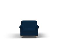 Copridivano Elasticizzato 1 Posto in Poliestere Leslie Blu Scuro