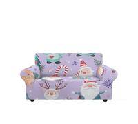 Copridivano Elasticizzato 2 Posti Animali Di Natale Copridivano due posti,Elasticizzato Fodera Divano, Antigraffio Gatto Antiscivolo Antimacchia,Universale Sofa Cover