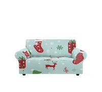 Copridivano Elasticizzato 2 Posti Fiocchio Di Neve Bianco Copridivano due posti,Elasticizzato Fodera Divano, Antigraffio Gatto Antiscivolo Antimacchia,Universale Sofa Cover