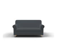 Copridivano Elasticizzato 2 Posti in Poliestere Leslie Grigio Scuro