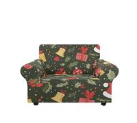 Copridivano Elasticizzato 2 Posti Regalo Rosso Copridivano due posti,Elasticizzato Fodera Divano, Antigraffio Gatto Antiscivolo Antimacchia,Universale Sofa Cover