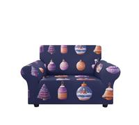 Copridivano Elasticizzato 2 Posti Scatola Viola Copridivano due posti,Elasticizzato Fodera Divano, Antigraffio Gatto Antiscivolo Antimacchia,Universale Sofa Cover