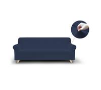 Copridivano Elasticizzato 3 Posti in Poliestere Dahlia Blu Scuro