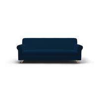 Copridivano Elasticizzato 3 Posti in Poliestere Iris Blu Scuro