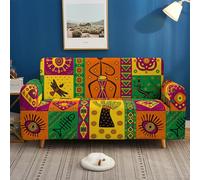 Copridivano Elasticizzato 3 Posti Stile Astratto Copri Divano 3 Posti,Elasticizzato copridivani Antiscivolo,Universale Copridivano Lavabile Protezione Per Soggiorno