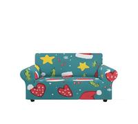 Copridivano Elasticizzato 4 Posti Geometria Dei Cartoni Animati Divano Protector Copridivano 4 Posti,Lavabile,con Braccioli,Antigraffio Gatto, Antiscivolo Copertura per Divano