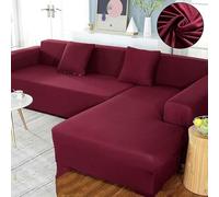 Copridivano elasticizzato ad angolo a forma di L, per divani da 1 a 5 posti, protezione impermeabile a prova di animali domestici, universale, per soggiorno, chaise longue sinistra/destra, colore