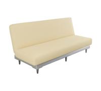 Copridivano elasticizzato beige senza braccioli Futon pieghevole Copridivano elastico per divano letto Protezione antiscivolo per divani letto
