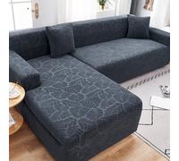 Copridivano elasticizzato con braccioli, nero, protezione per mobili a 1 posto, lavabile e resistente, perfetto per la decorazione della casa e gli animali domestici