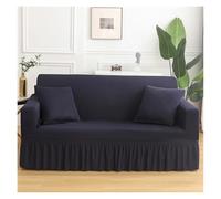 Copridivano elasticizzato con gonna, lavabile e antimacchia, fodera elastica per pelliccia a 4 posti (colore 4, adatta per 235-300 cm)