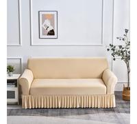 Copridivano elasticizzato Copridivani con gonna, Copridivani stampati universali Fodere per divani con fondo elastico, Protezione per mobili lavabile per bambini, Animali domestici,18,3 seater